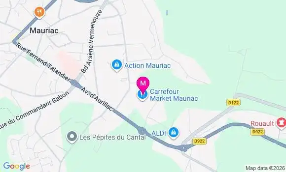 Localisation Carrefour Market - 15200