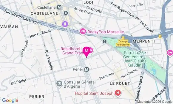 Localisation Carrefour City - 13008