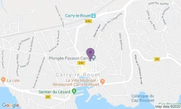 Localisation Carry le Rouet - 13620