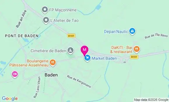 Localisation Carrefour Market - 56870