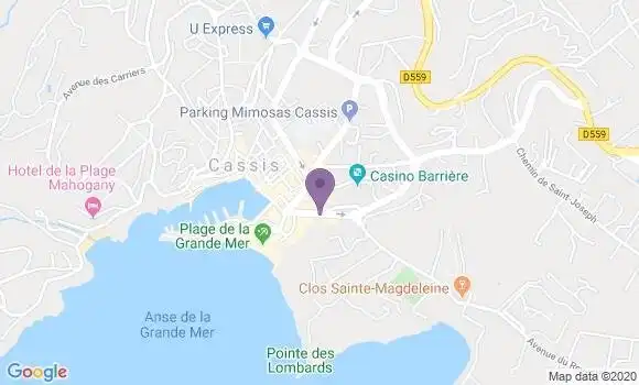 Localisation Cassis - 13260
