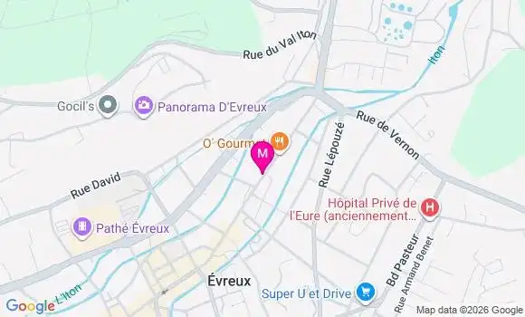 Localisation Carrefour City - 27000