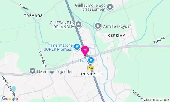 Localisation Intermarche Super - 29120