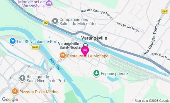 Localisation Varangeville Gambetta - 54110