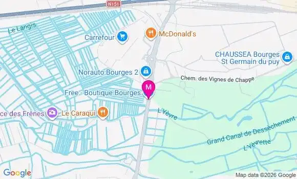 Localisation Carrefour Hyper - 18000