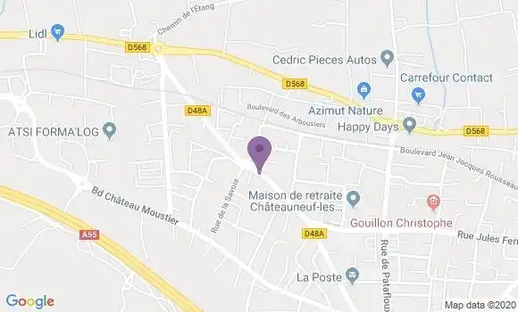 Localisation Chateauneuf les Martigues - 13220