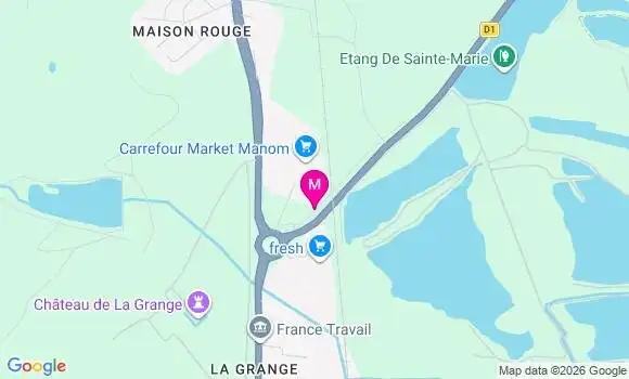 Localisation Carrefour Market - 57100