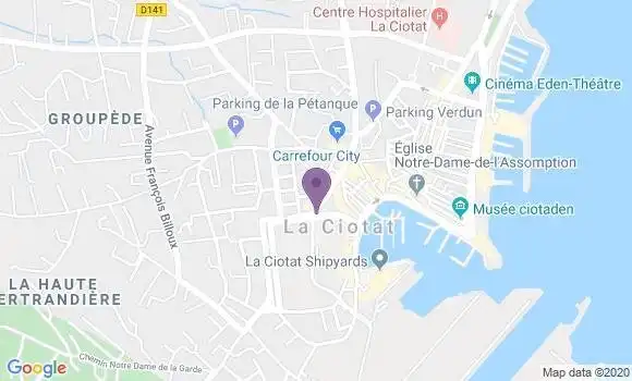 Localisation La Ciotat - 13600
