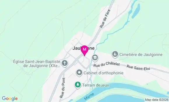 Localisation Jaulgonne Mairie - 02850