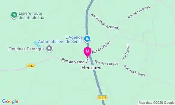 Localisation Fleurines Gaulle - 60700