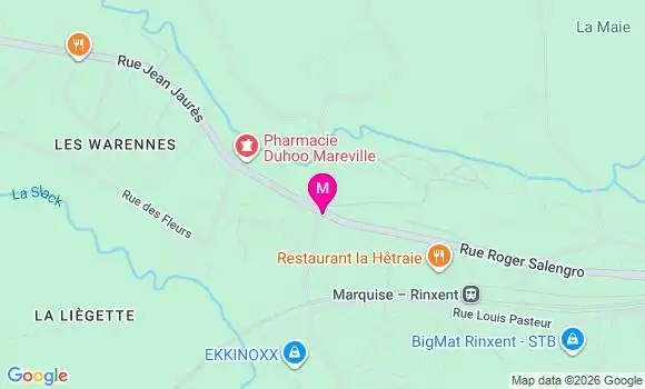 Localisation Carrefour Contact - 62720