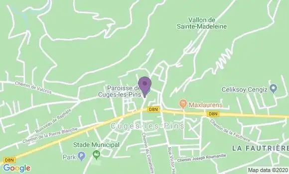 Localisation Cuges les Pins Bp - 13780