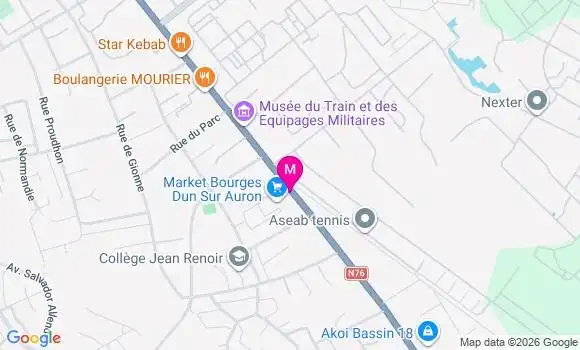 Localisation Carrefour Market - 18000