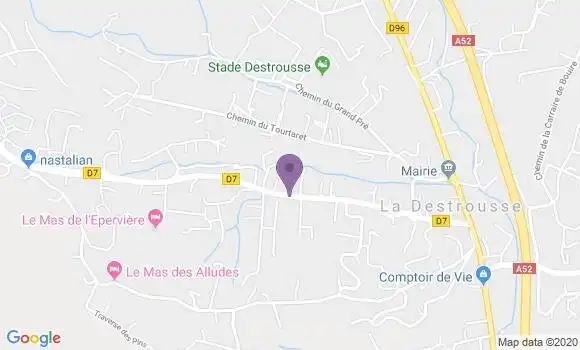Localisation La Destrousse Bp - 13112