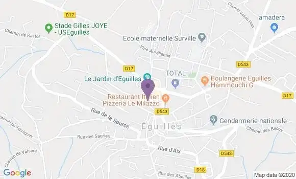 Localisation Eguilles - 13510