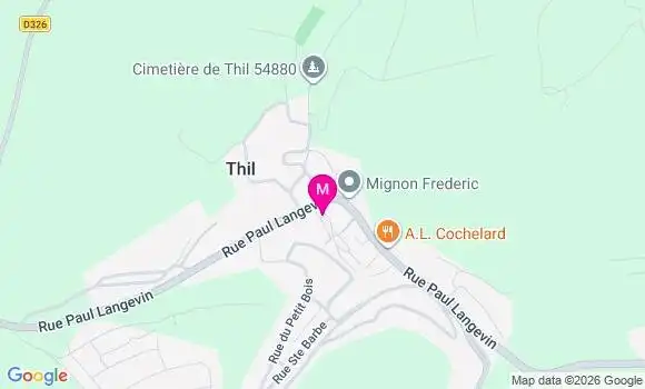 Localisation Thil - 54880