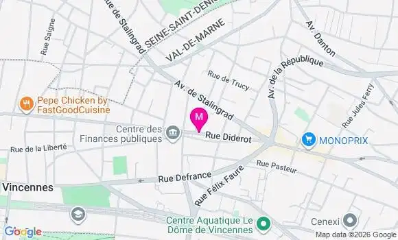 Localisation Franprix - 94300