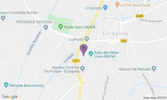 Localisation Eyragues - 13630