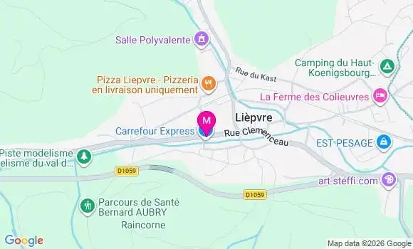 Localisation Carrefour Express - 68660