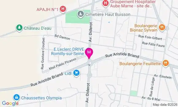 Localisation Carrefour Market - 10100
