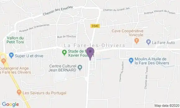 Localisation La Fare les Oliviers Bp - 13580