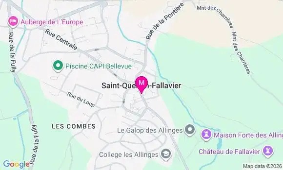Localisation Saint Quentin Fallavier - 38070