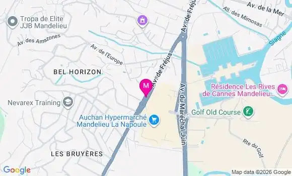 Localisation Auchan - 06210