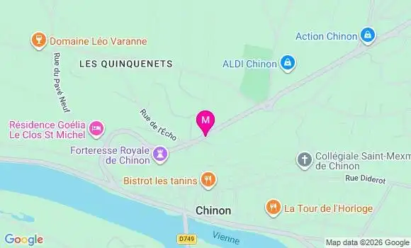 Localisation Bar du Chateau - 37500