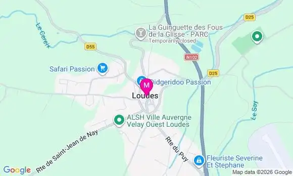 Localisation Loudes - 43320