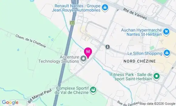 Localisation Carrefour Express - 44800