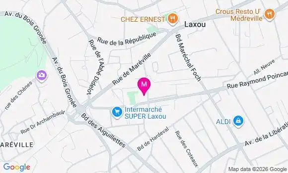 Localisation Laxou Ccas Centre Social - 54520