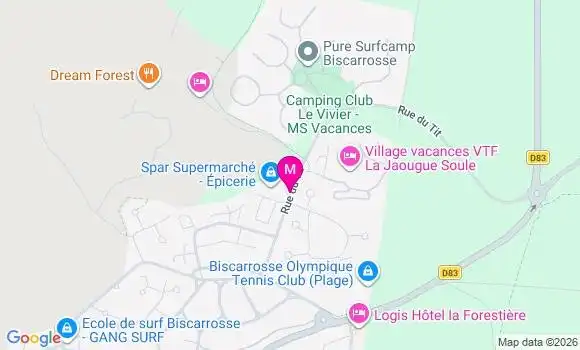Localisation Spar Epicerie - 40600