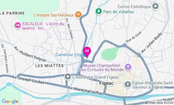 Localisation Carrefour City - 46100