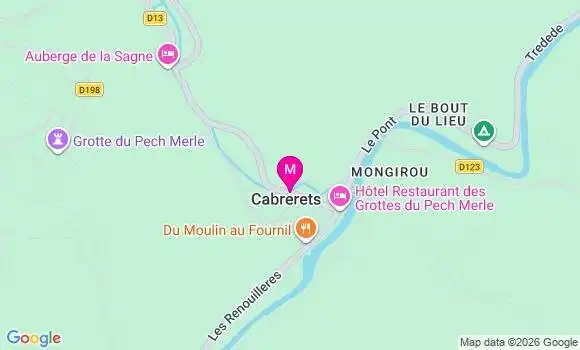 Localisation Cabrerets Mairie - 46330