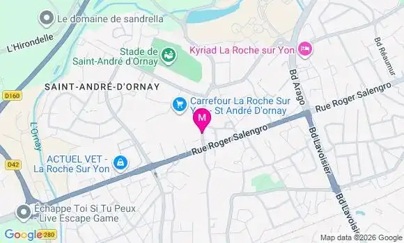 Localisation Carrefour - 85000