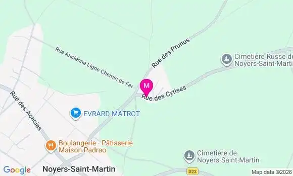Localisation Noyers Saint Martin - 60480