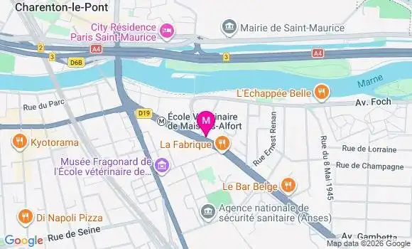 Localisation Carrefour Contact - 94700