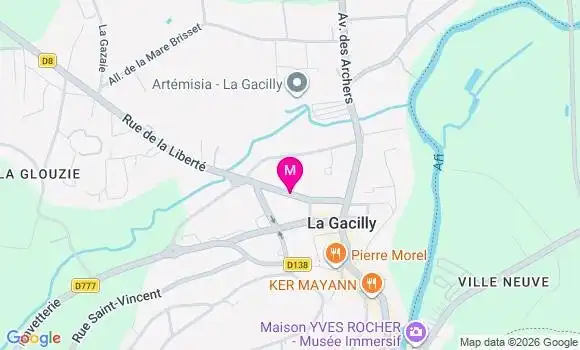 Localisation La Gacilly - 56200