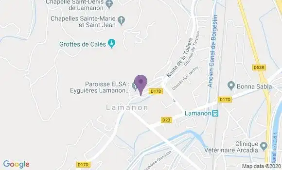 Localisation Lamanon Bp - 13113