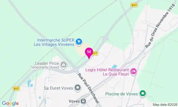 Localisation Intermarche Super - 28150