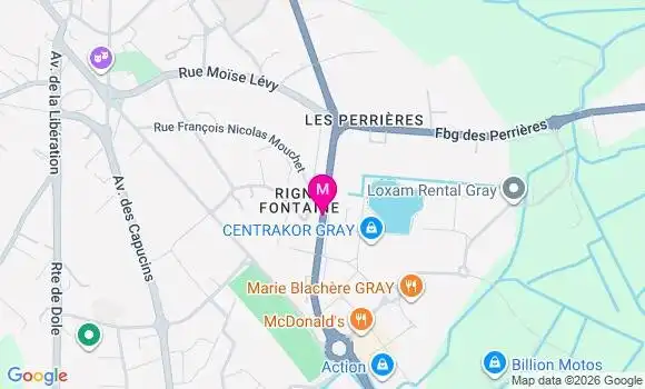 Localisation Carrefour Market - 70100