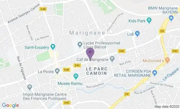 Localisation Marignane Marechal Juin Bp - 13700