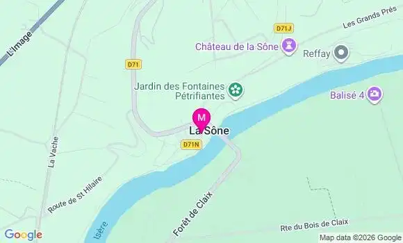 Localisation La Sone - 38840