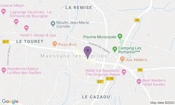 Localisation Maussane les Alpilles - 13520