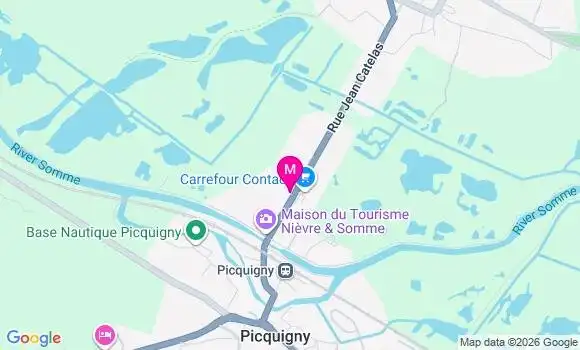 Localisation Carrefour Contact - 80310