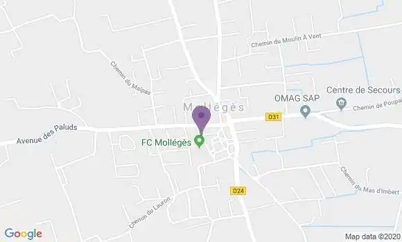 Localisation Molleges - 13940