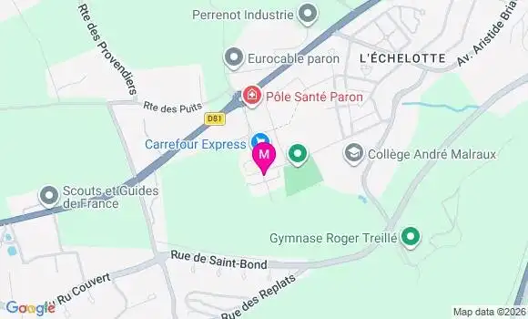 Localisation Carrefour Express - 89100