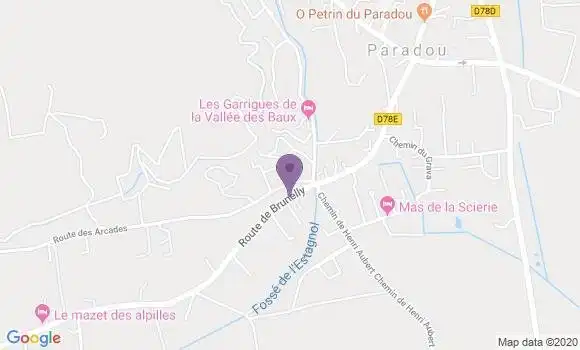 Localisation Paradou Bp - 13520