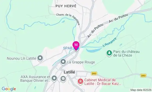 Localisation Fdj Spar - 86190