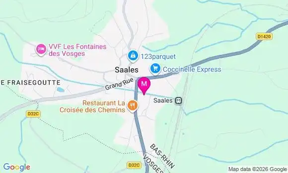 Localisation Saales Gare - 67420